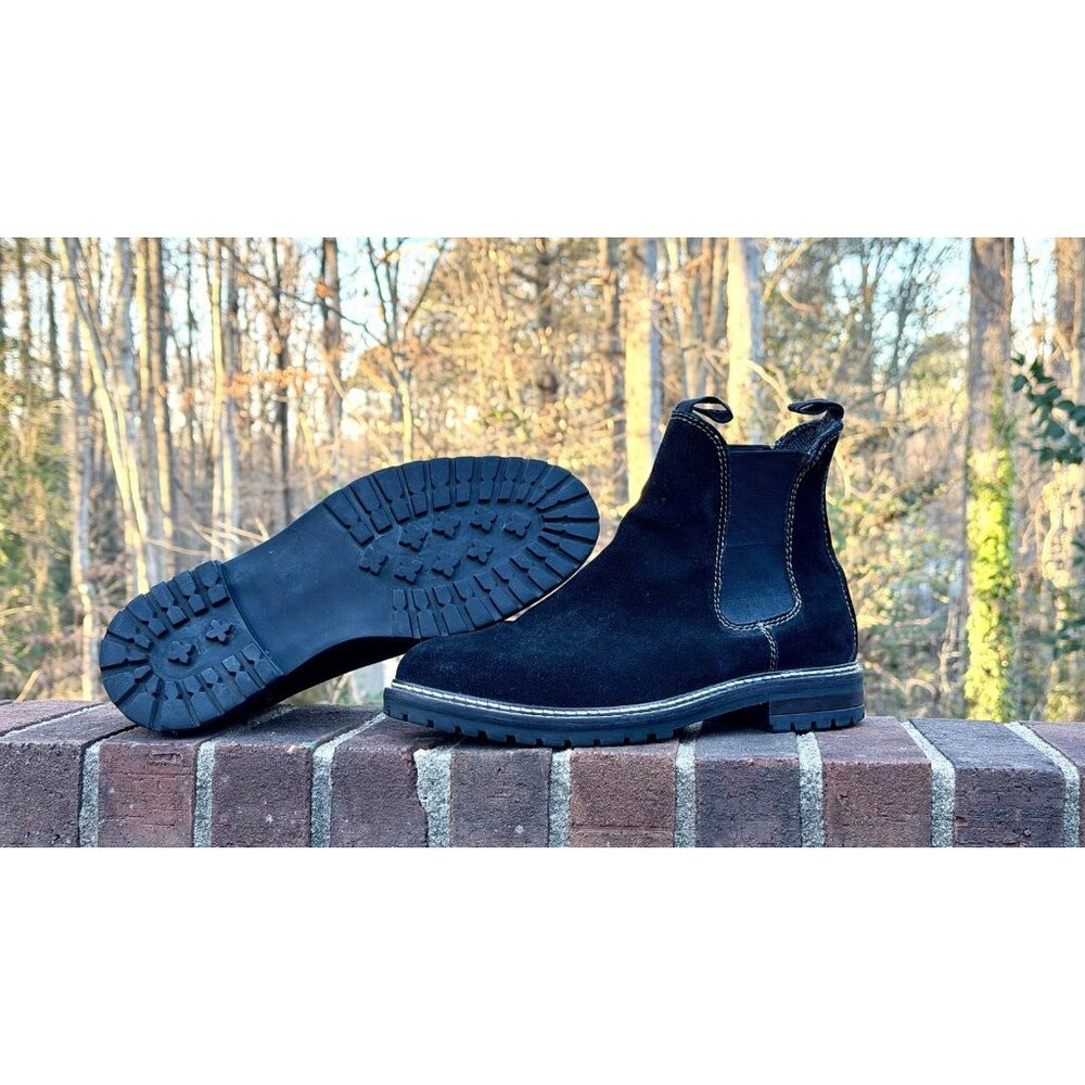 CREVO Douro Men's U.S. Size 11 Black Chelsea Boots Worn Twice The Deep Cleaned